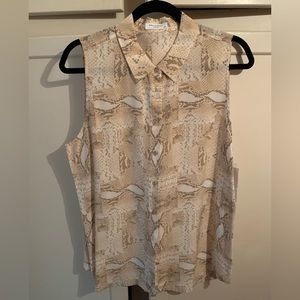 NWT Equipment 100% Silk sleeveless Colleen blouse